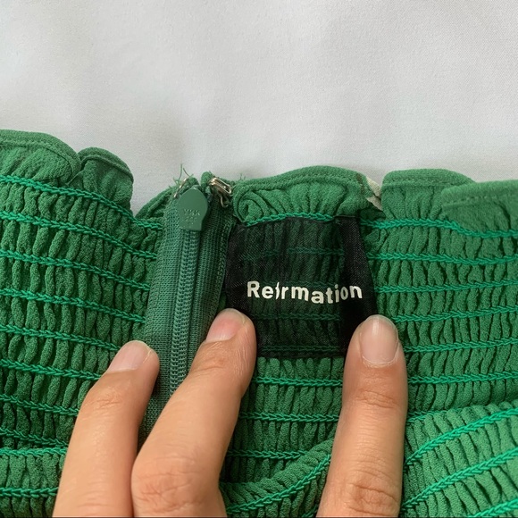 REFORMATION Chantilly Floral Mini Dress in Melrose - Picture 10 of 13